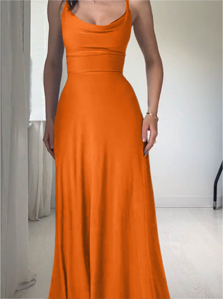 💃Lulah Drape Maxi Dress z wbudowanym biustonoszem