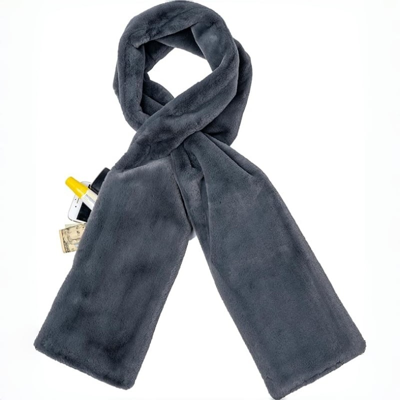 ⚡ 50K+ SPRZEDANYCH! 🧣✨ Sekretna kieszeń w szalu – ukryty zamek błyskawiczny na telefon, karty i klucze! ✨📱