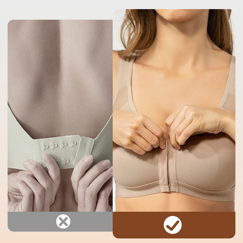 💗 Stanik bez fiszbin z przednim zapięciem – Kształtuje idealny biust 👙✨