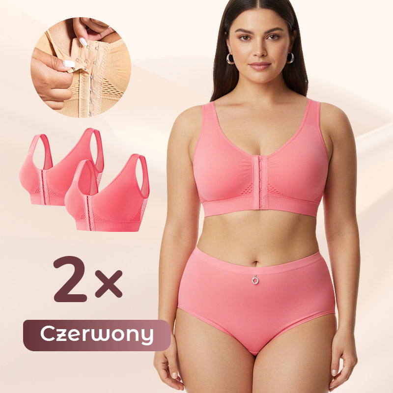 🔥【1+1 gratis】Biustonosz damski bez fiszbin z zapięciem z przodu💁♀️
