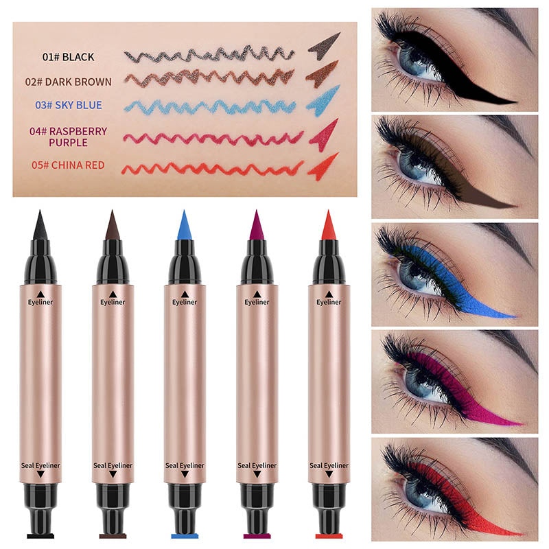✨Kup 1 i otrzymaj 1 gratis✨Podwójny trójkątny eyeliner w płynie