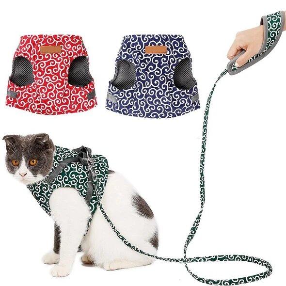 🐱Gorąca wyprzedaż 49% OFF🔥Pet Leash Anti-break Away Uprząż z paskiem na klatkę piersiową