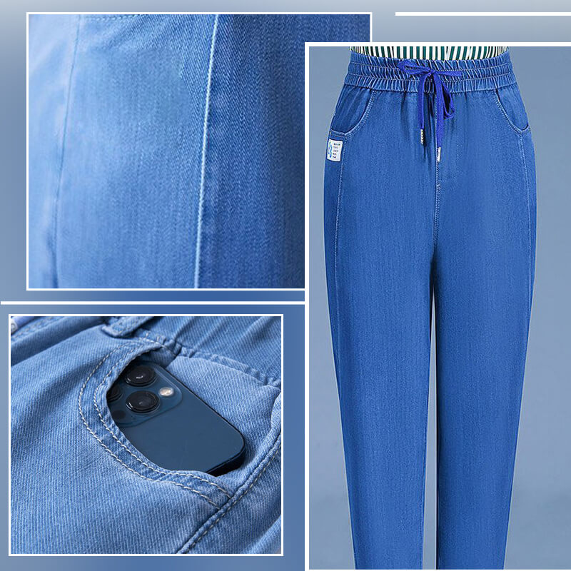 🔥2025 Gorąca wyprzedaż🔥Slim casual straight ice silk jeans👖