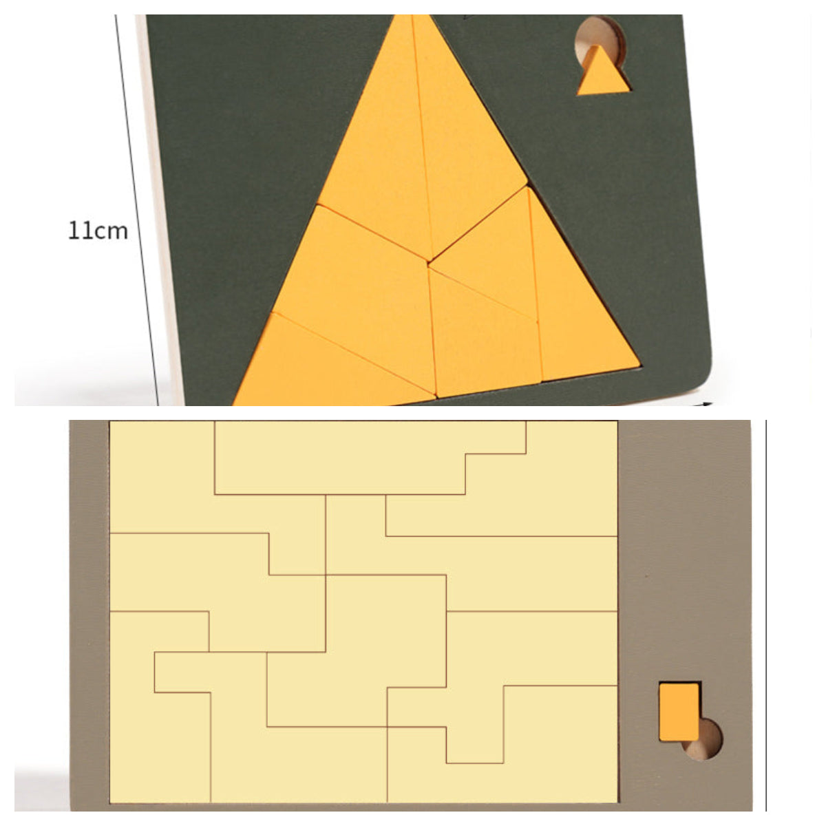 Drewniana gra logiczna Tangram
