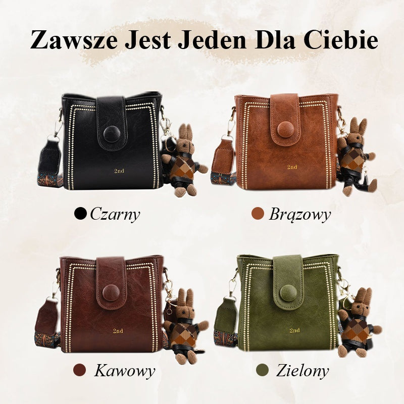 Torba Vintage z Regulowanym, Szerszym Paskiem na Ramię