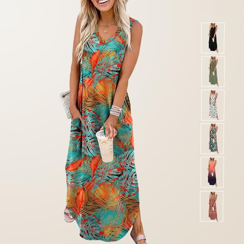 🌷【M-3XL】 Letnia sukienka w stylu wakacyjnym