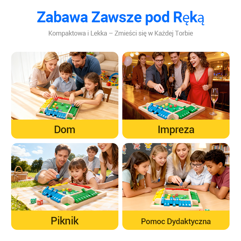 🎲ZABAWNE GRY RODZINNE – Gra planszowa Zamknij pudełko🎁