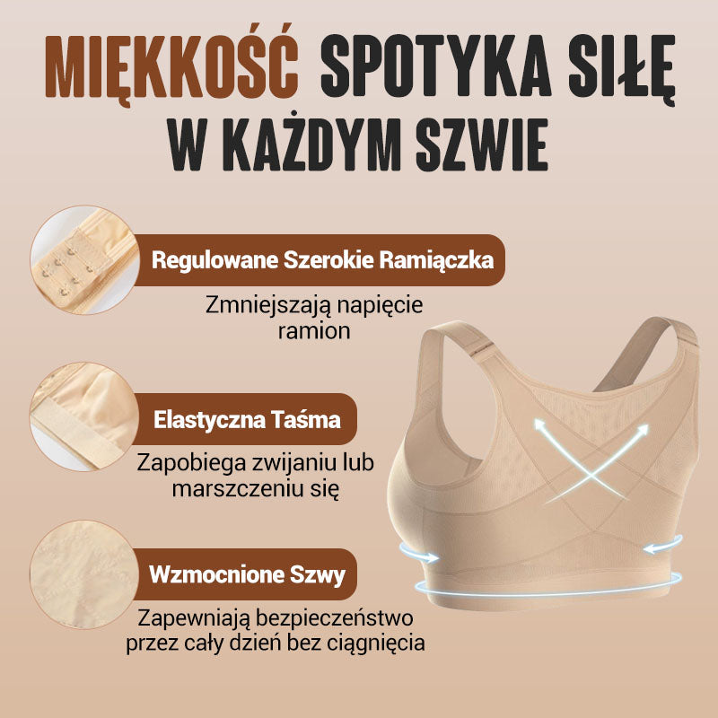 💗 Stanik bez fiszbin z przednim zapięciem – Kształtuje idealny biust 👙✨