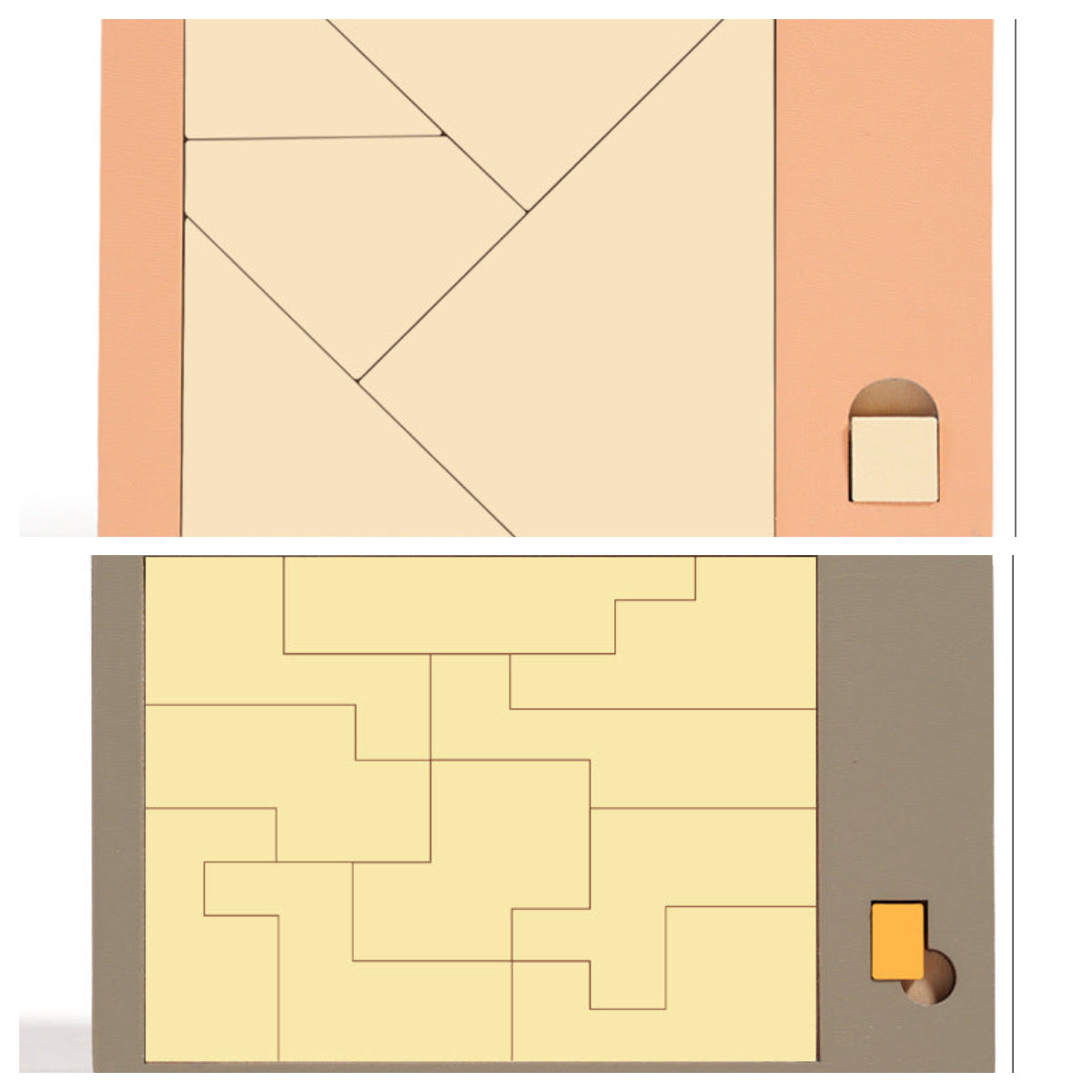Drewniana gra logiczna Tangram