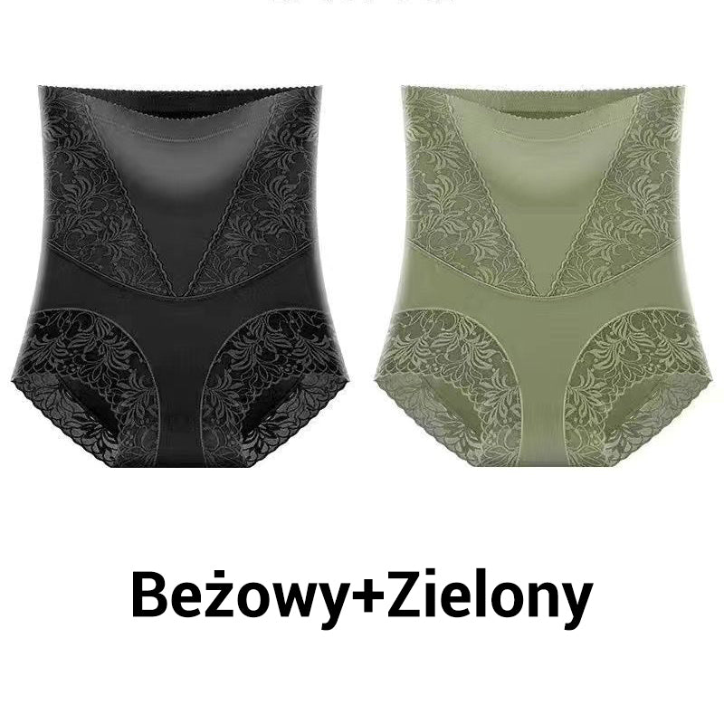 damskie majtki o wysokiej talii z efektem podnoszenia pośladków i kontroli brzucha