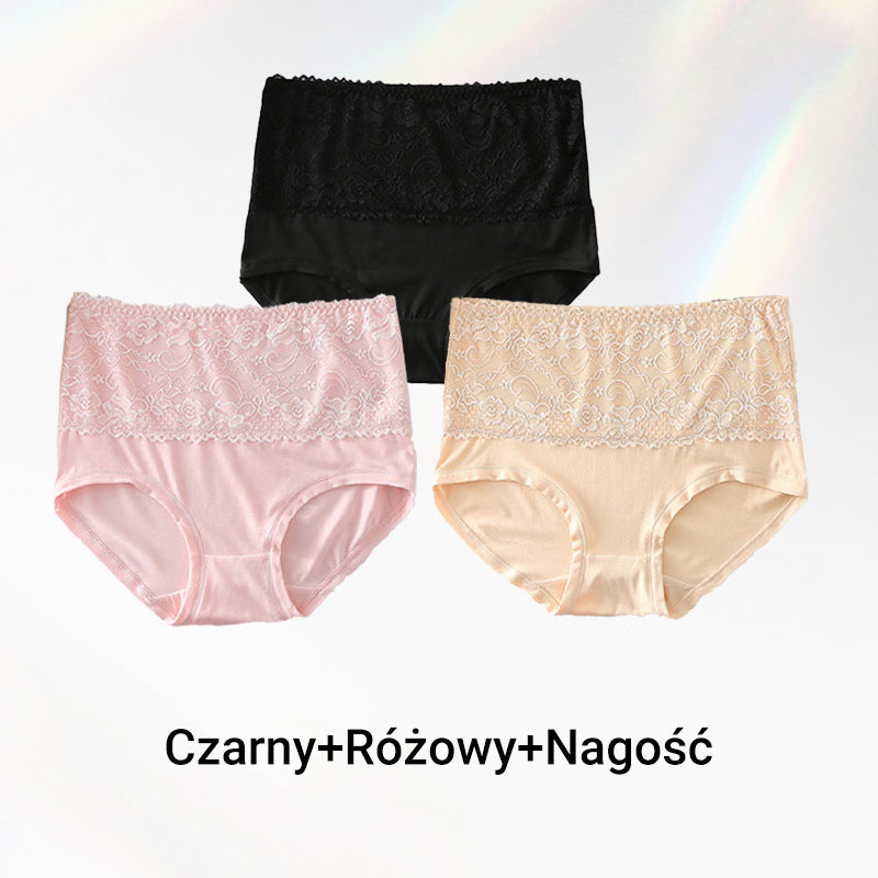 【2 +1 gratis】🌸 Majtki Plus Size z wysokim stanem dla kobiet