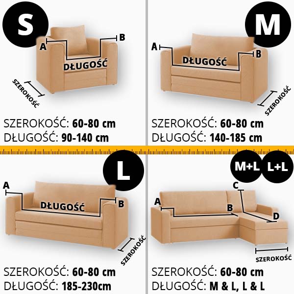 SOFTSTRETCH® - ROZCIĄGLIWE POKROWCE NA SOFĘ