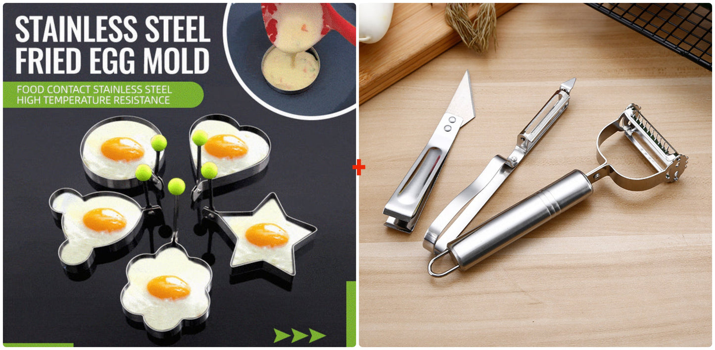 Foremki do omletów ze stali nierdzewnej