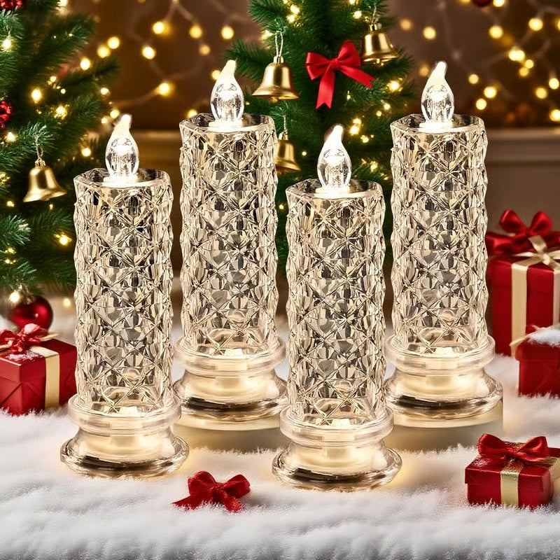 【🎄Kup 1 i otrzymaj 1 gratis 】🎅 Świeczki LED bez płomienia – bezpieczne, trwałe i pełne świątecznej radości ✨🕯️
