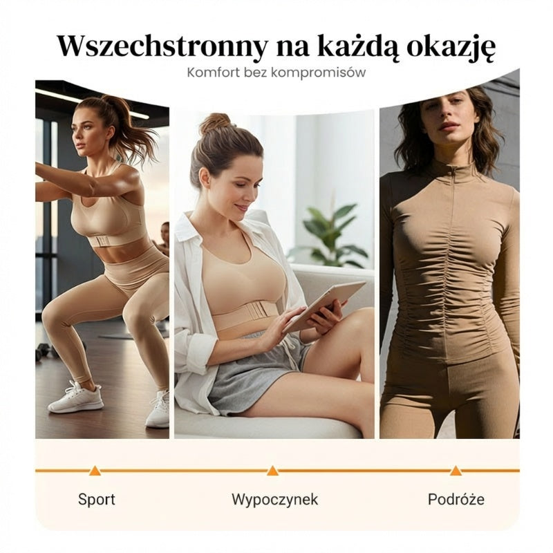 🔥 Bezprzewodowy biustonosz podtrzymujący zapewniający komfort przez cały dzień