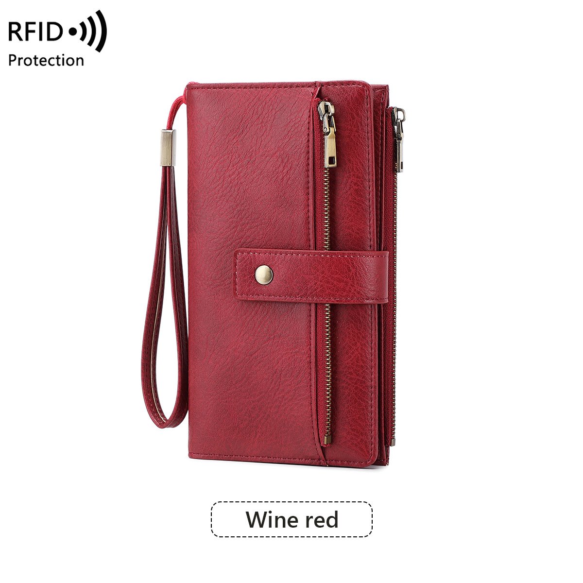 🤩Damski portfel skórzany z blokadą RFID