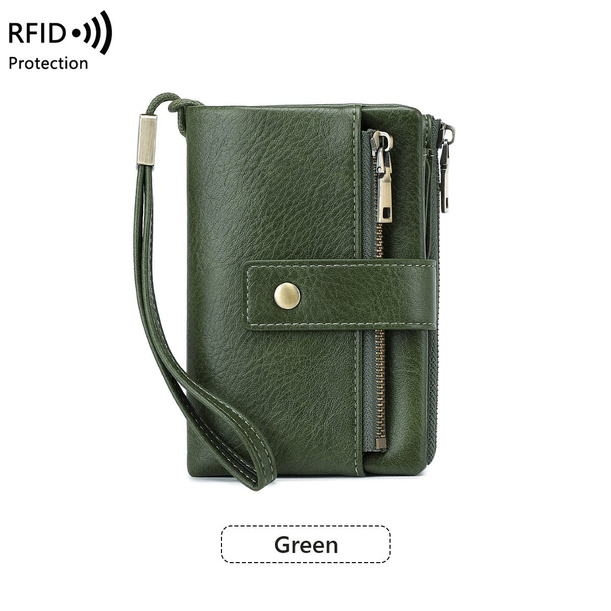🤩Damski portfel skórzany z blokadą RFID