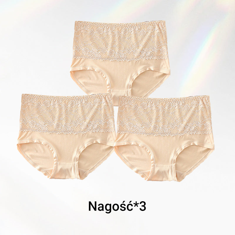 【2 +1 gratis】🌸 Majtki Plus Size z wysokim stanem dla kobiet