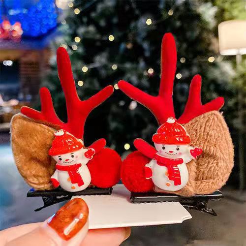 🎅Świąteczna wyprzedaż🎅Spinka do włosów z rogami renifera