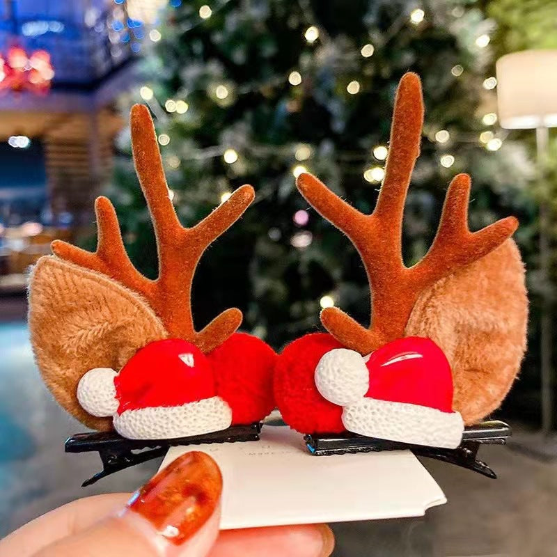 🎅Świąteczna wyprzedaż🎅Spinka do włosów z rogami renifera