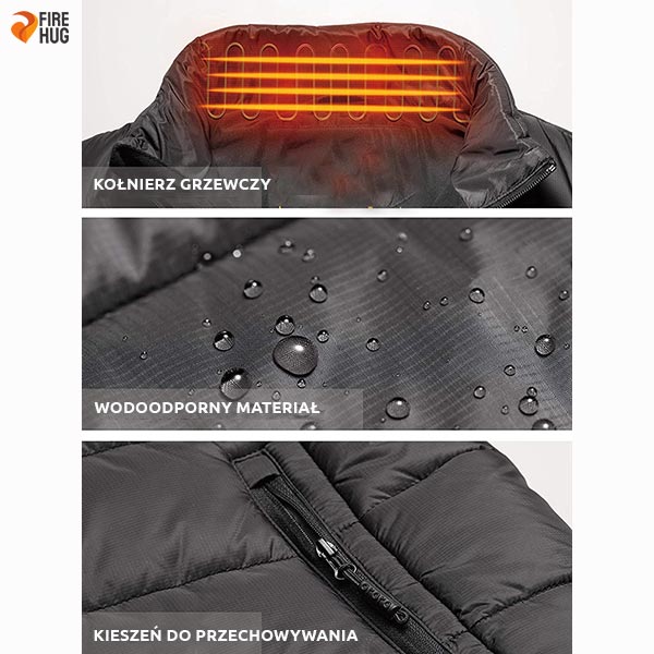 FIREHUG® - WODOODPORNA KAMIZELKA GRZEWCZA
