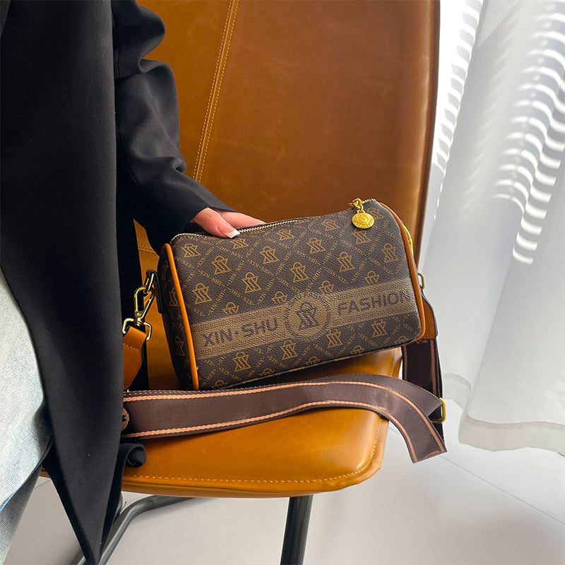 Damska torba crossbody z nadrukiem w stylu vintage