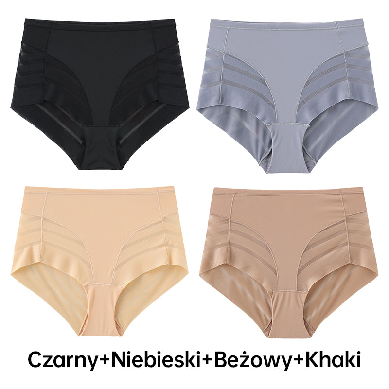 Oddechowe Majtki w Paski Bezszwowe dla Kobiet