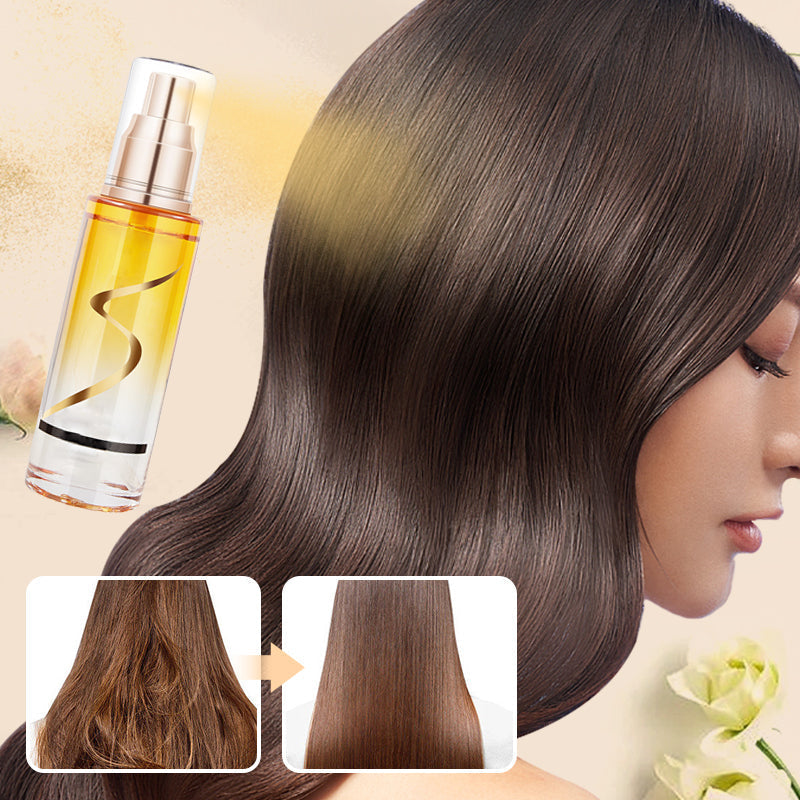 💁♀️✨ Olejowo-serumowy spray do włosów kręconych ✨💆♀️ Lekka 3w1 kuracja: blask, ochrona przed puszeniem się i trwała definicja loków – bez ciężkich pozostałości!