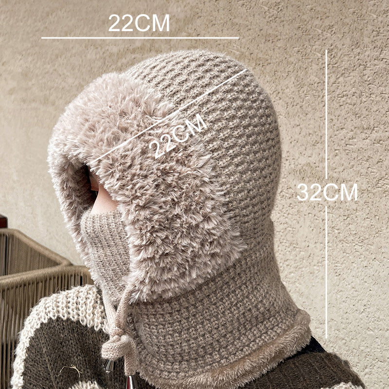 ❄️Damski zimowy jednoczęściowy czapka-szalik-maska 4 w 1 kominiarka