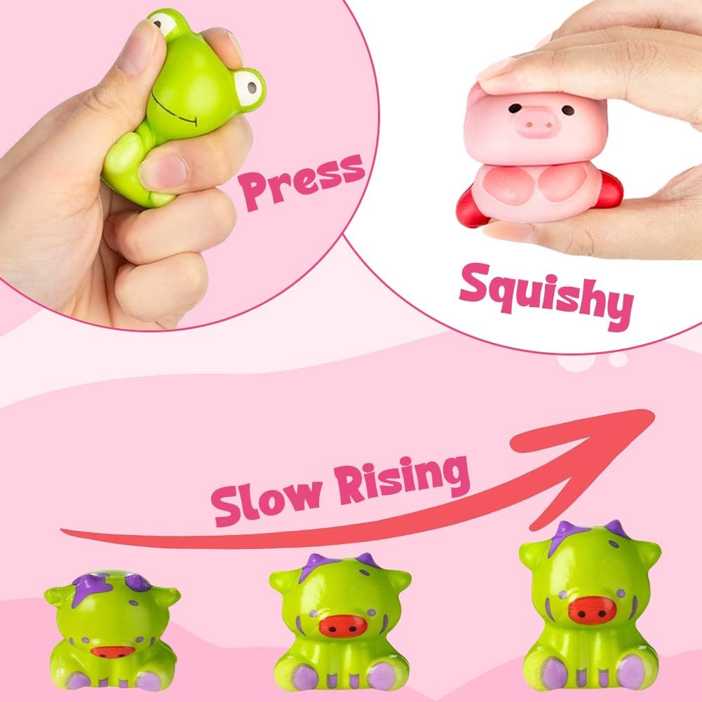 🔥24 szt. jaj wielkanocnych z wypełnieniem, wolno rosnące Squishy Toys 3.21