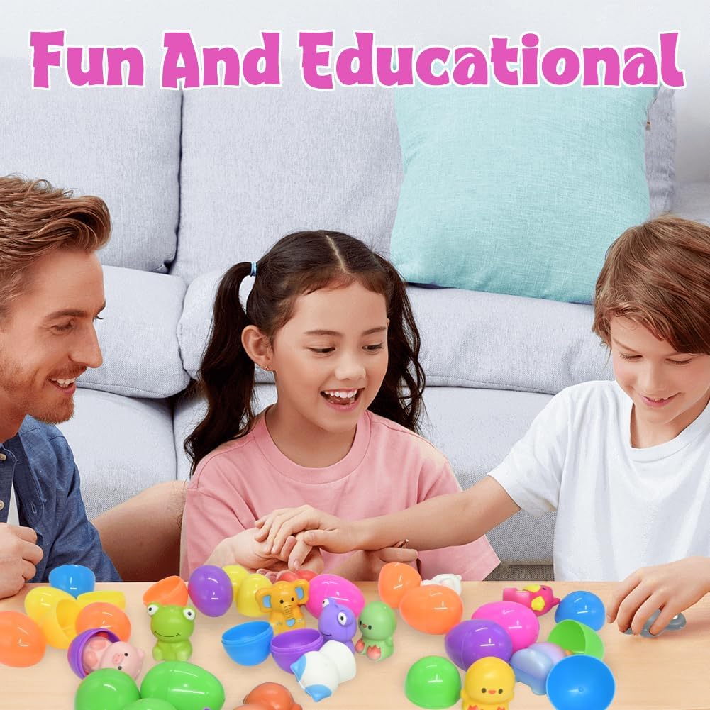 🔥24 szt. jaj wielkanocnych z wypełnieniem, wolno rosnące Squishy Toys 3.21