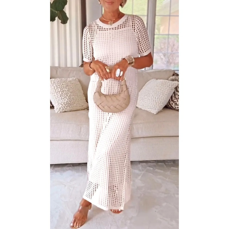 🔥👗【S–3XL】Damski ażurowy zestaw dwuczęściowy (sukienka)