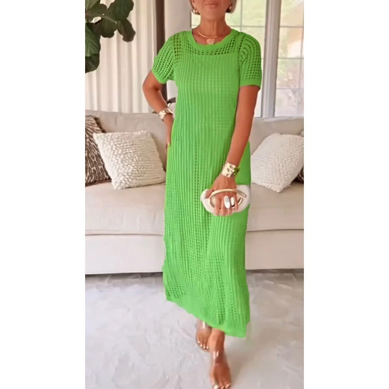 🔥👗【S–3XL】Damski ażurowy zestaw dwuczęściowy (sukienka)