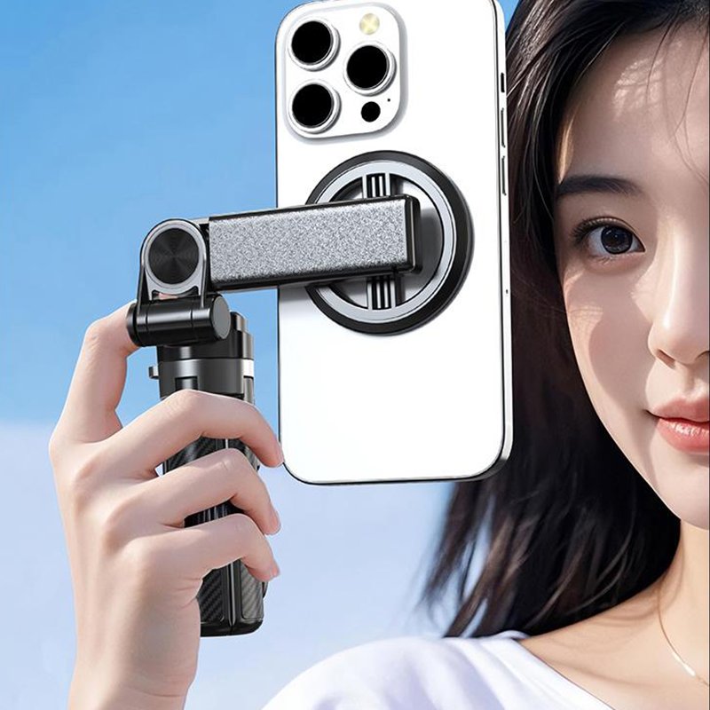 Wielofunkcyjny kijek do selfie 4 w 1 z obrotem o 360° i magnesem