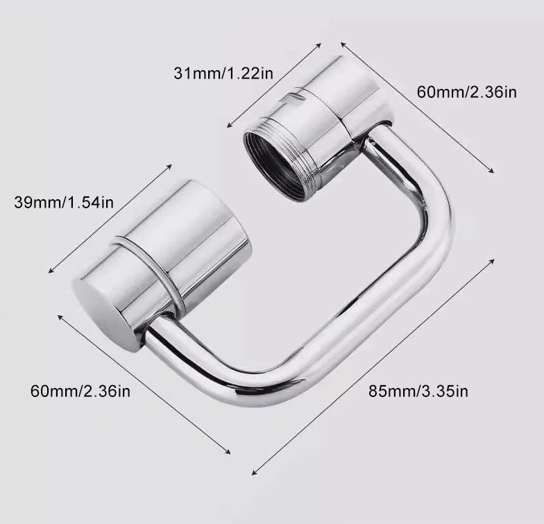 🚰 Obrotowy kran z ramieniem obracającym się o 360° i aeratorem 💧