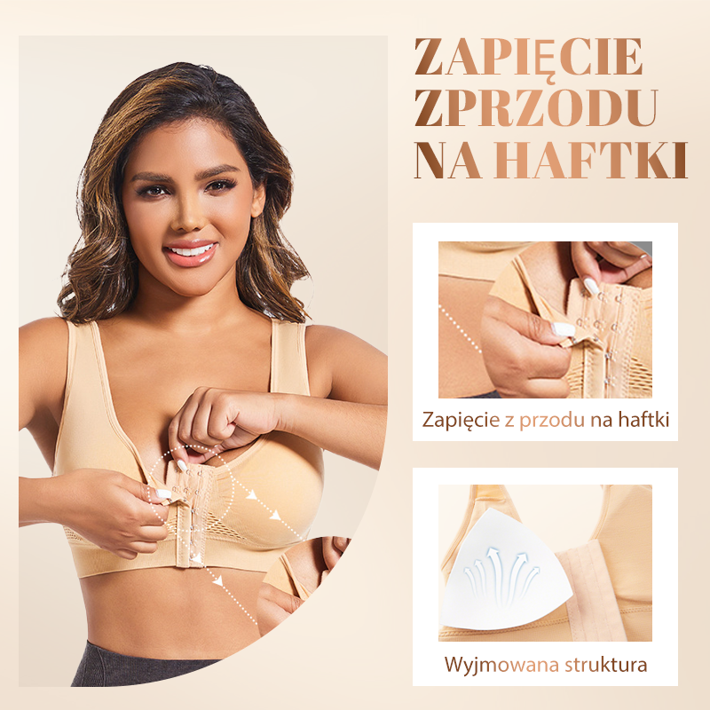 🔥【1+1 gratis】Biustonosz damski bez fiszbin z zapięciem z przodu💁♀️