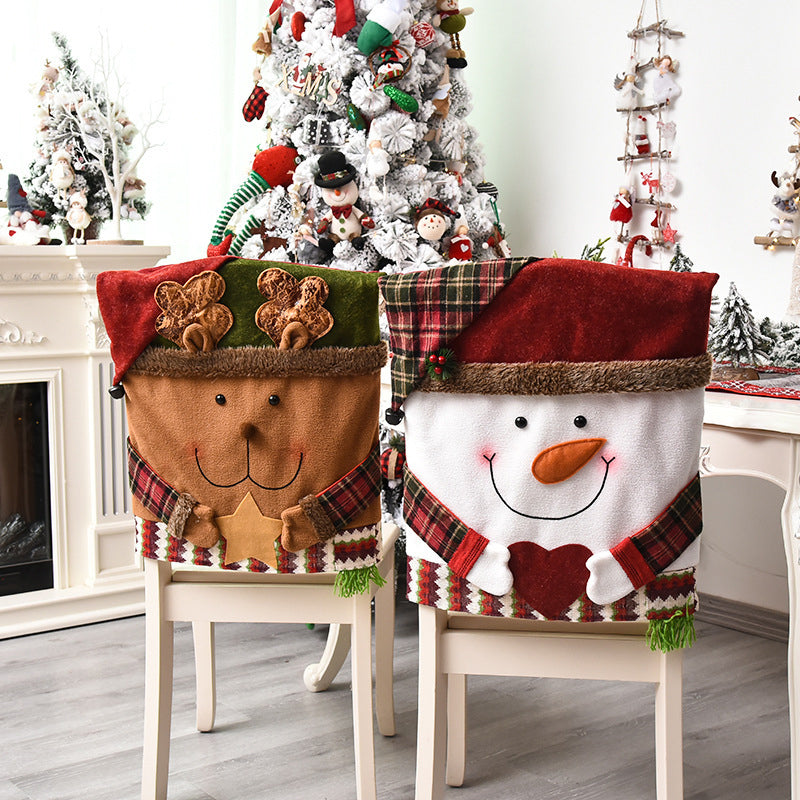 🎄Promocja świąteczna 50% ZNIŻKI🎅✨Pokrowiec na krzesło z motywem świątecznym