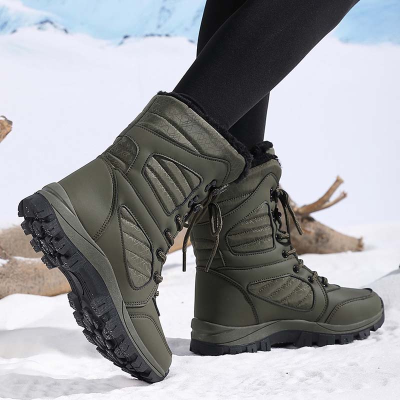 Damskie ciepłe śniegowce za kostkę z wiązaniem❄️👢
