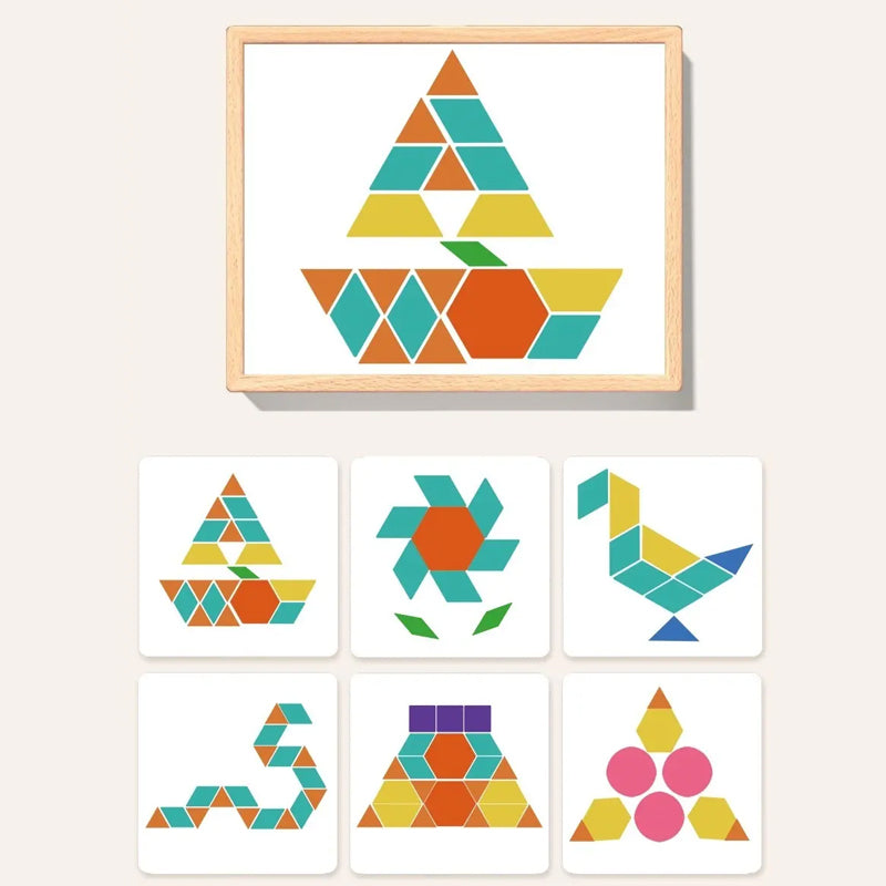 🎄Idealny prezent świąteczny🎁 Drewniany zestaw puzzli magnetycznych🧠🧩