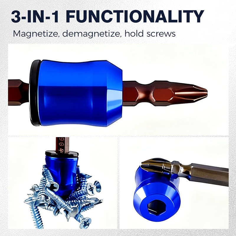 🔧Magnetyczny pierścień z końcówką śrubokręta 3 w 1💯