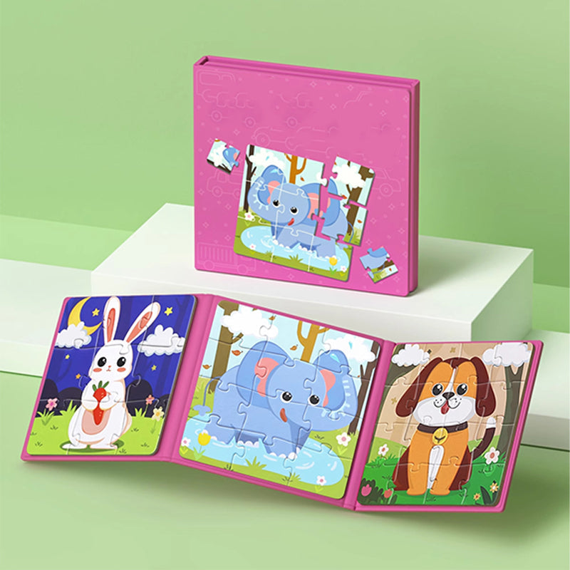 Magnetyczna książka konstrukcyjna dla dzieci 🧩👶💕