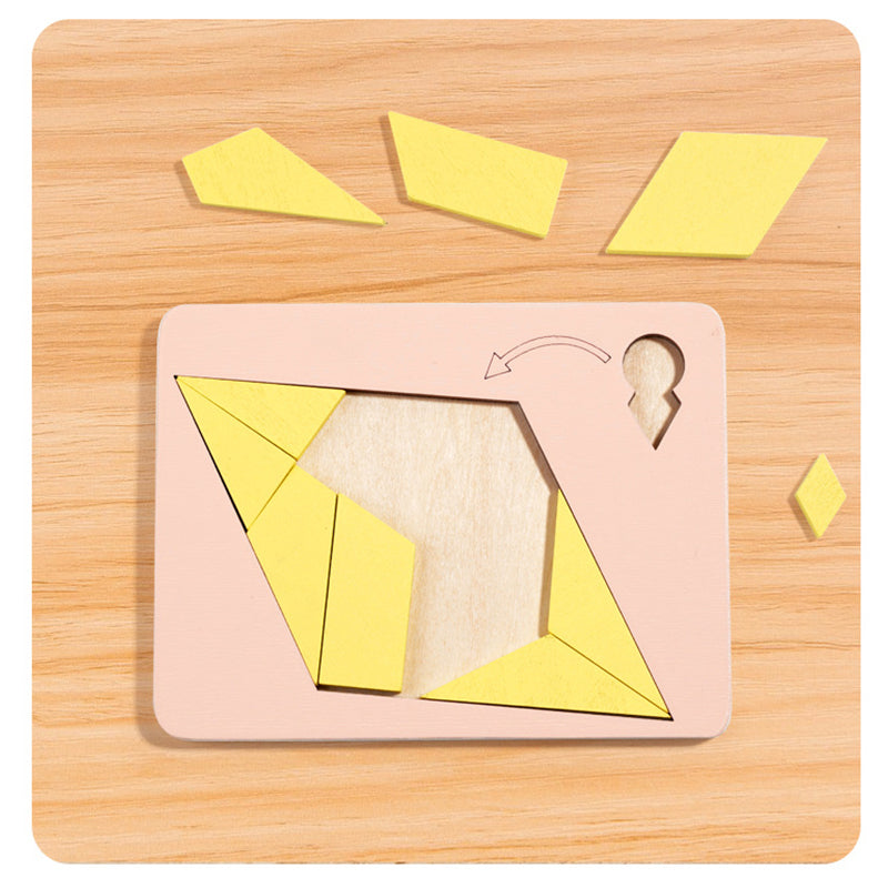 Drewniana gra logiczna Tangram