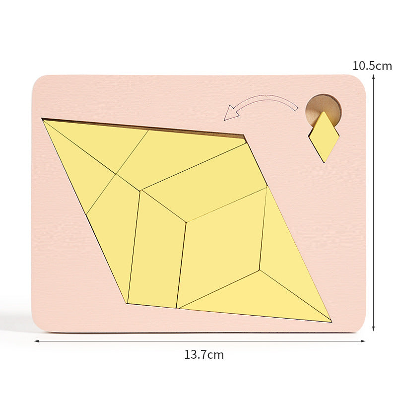 Drewniana gra logiczna Tangram