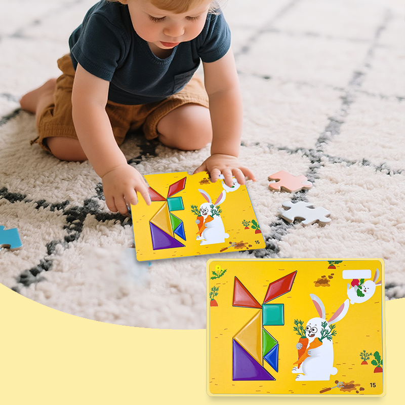 🔥Magnetyczne puzzle 3D Tangram dla dzieci
