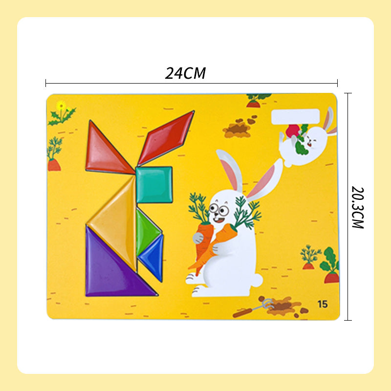🔥Magnetyczne puzzle 3D Tangram dla dzieci