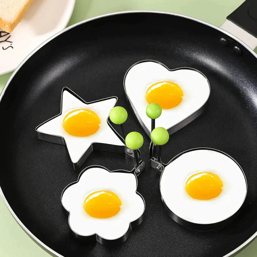 🌟Zestaw foremek do omletów ze stali nierdzewnej (5 sztuk)