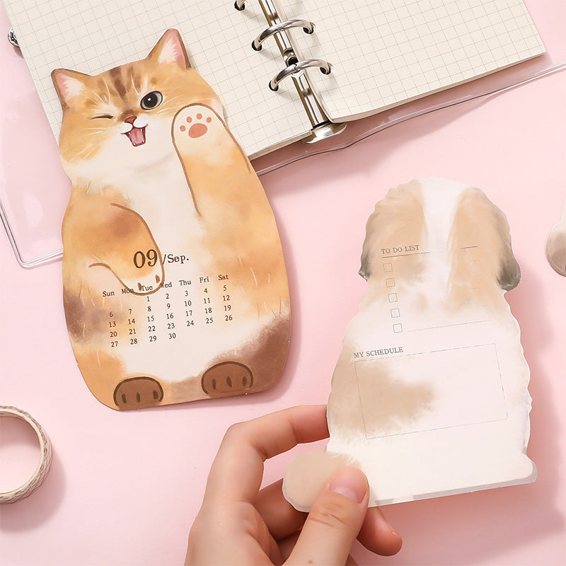 ⚡ 50% ZNIŻKI 😻 Kalendarz biurkowy 3D z kotami i psami