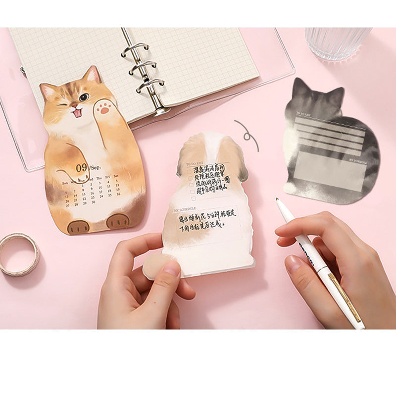 ⚡ 50% ZNIŻKI 😻 Kalendarz biurkowy 3D z kotami i psami
