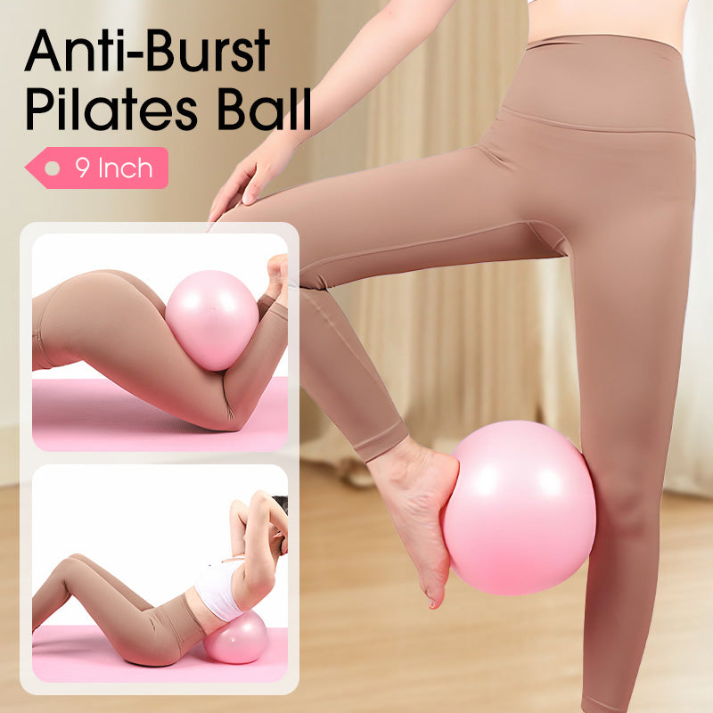 🤸♀️ 50% TANIEJ! ⚽ 9-Calowa Piłka Pilates – Niepękająca, z pompką, idealna do fitnessu 📦💪
