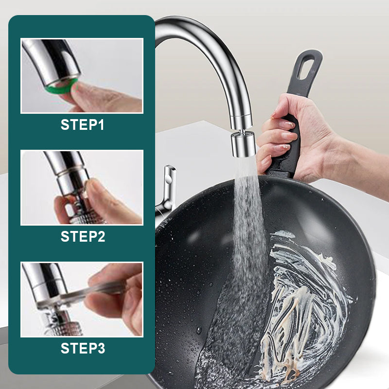 🚰 Obrotowa bateria kuchenna 360° – dwa tryby natrysku